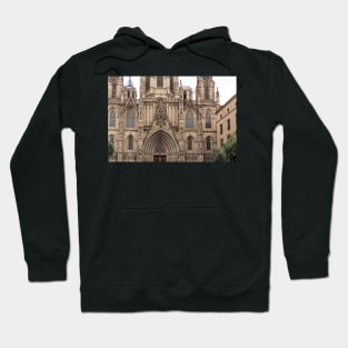 Facade of Barcelona Cathedral Hoodie